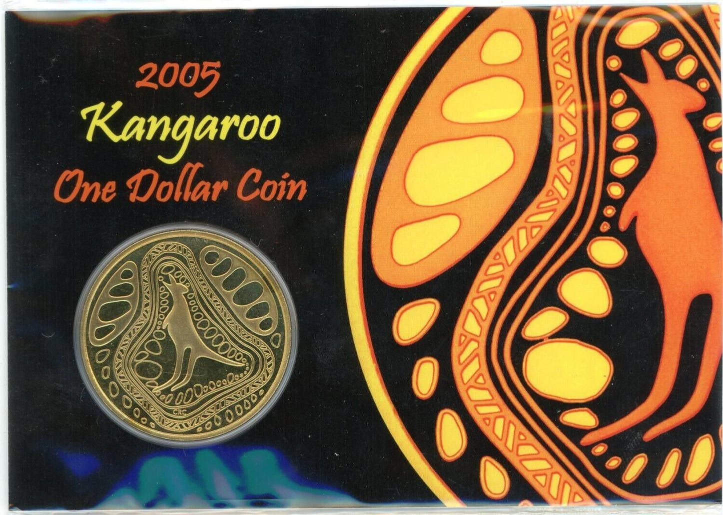 2005 $1 Kangaroo Carded Coin