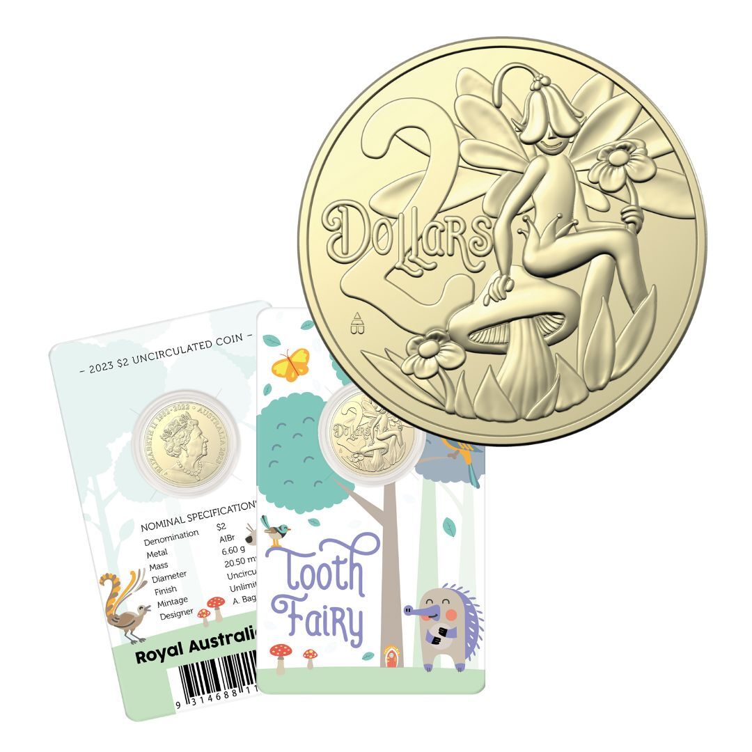 2023 $2 Tooth Fairy Uncirculated Carded Coin