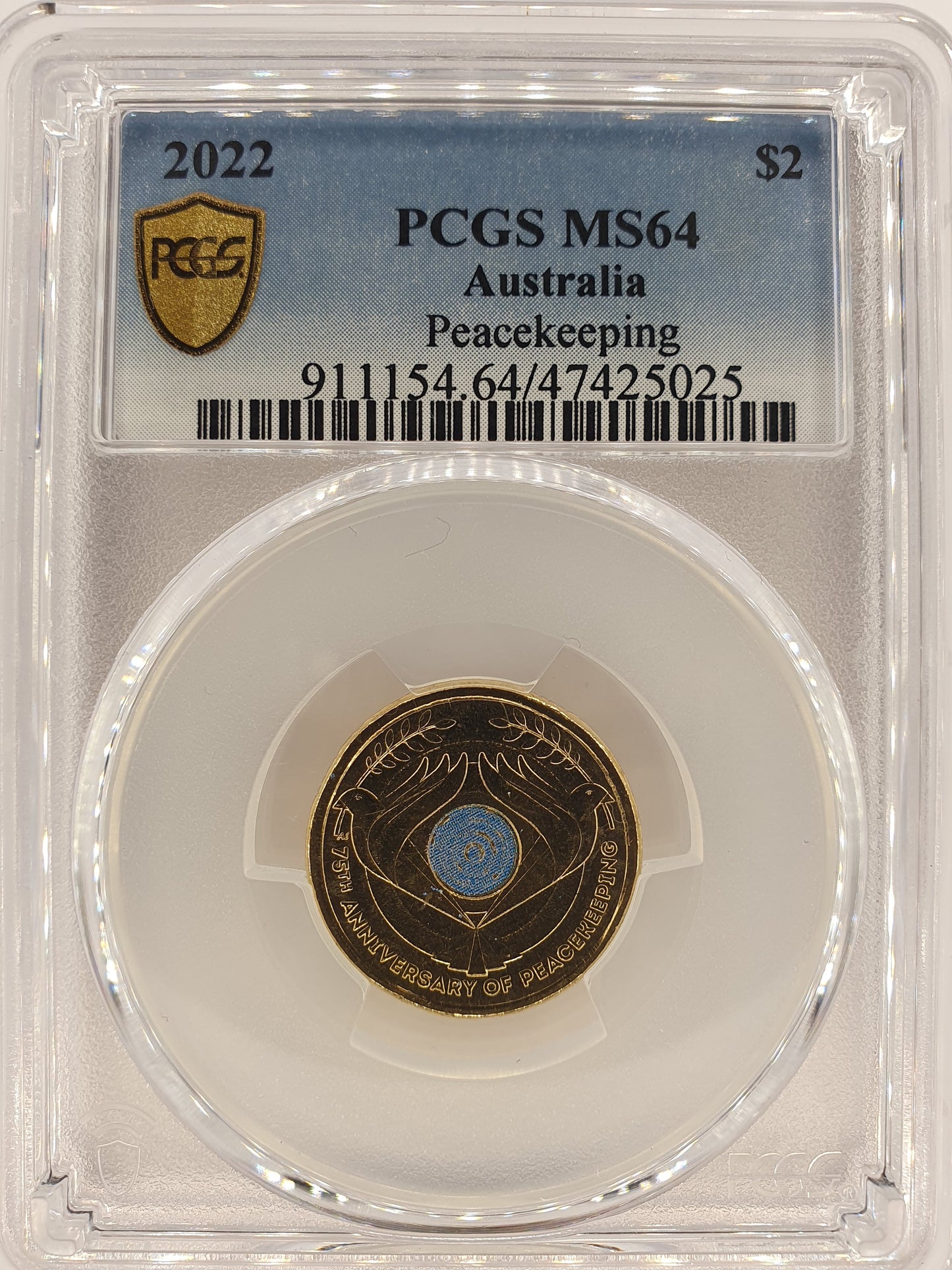 2022 $2 Peacekeeping - MS64