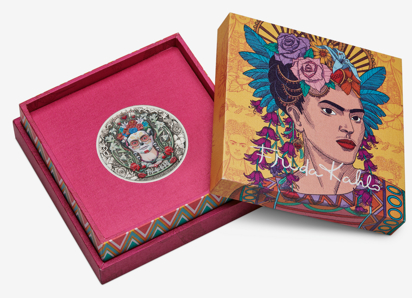2024 Frida Kahlo 2oz Silver Antiqued Coin