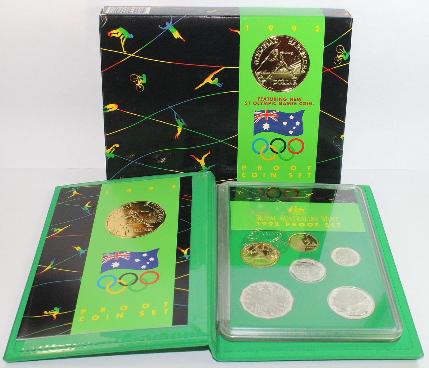 1992 Olympic Proof Coin Set *DAMAGED BOX*