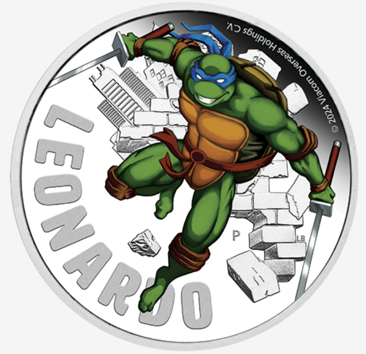 2024 TMNT 1oz Silver Proof Coin - Leonardo