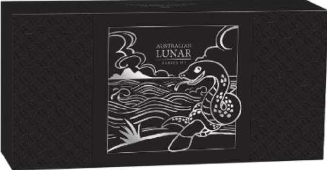 2025 Australian Lunar Series III - Year Of The Snake 1oz Silver Trio