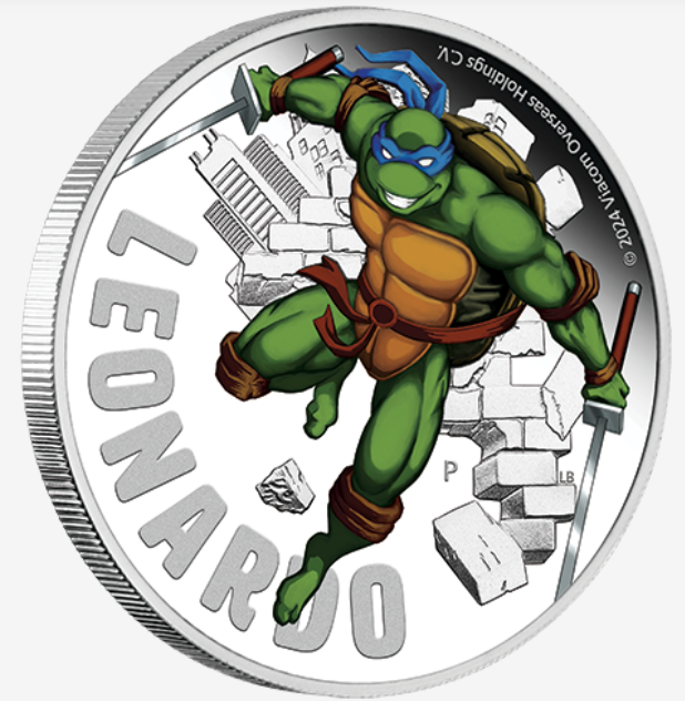 2024 TMNT 1oz Silver Proof Coin - Leonardo