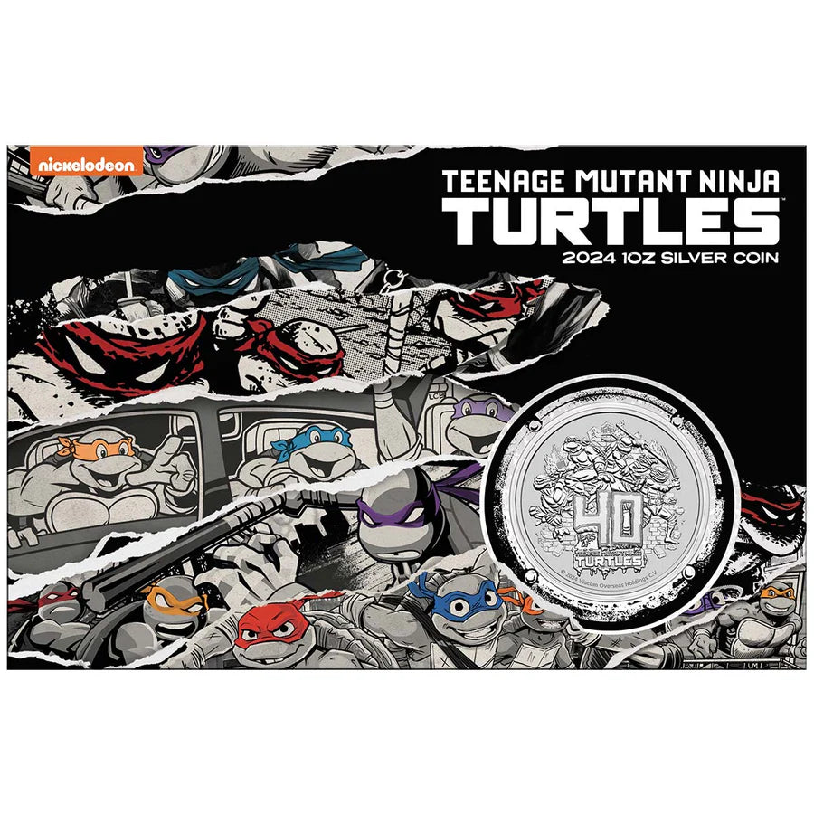 2024 $1 Ninja Turtles 1oz Silver Proof Coin