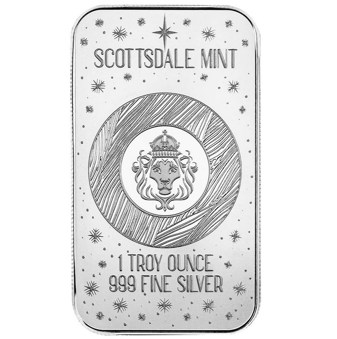Scottsdale Mint 1oz Silver Lighting The Tree Bar