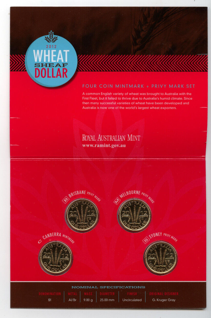 2012 $1 Wheat Sheaf Set