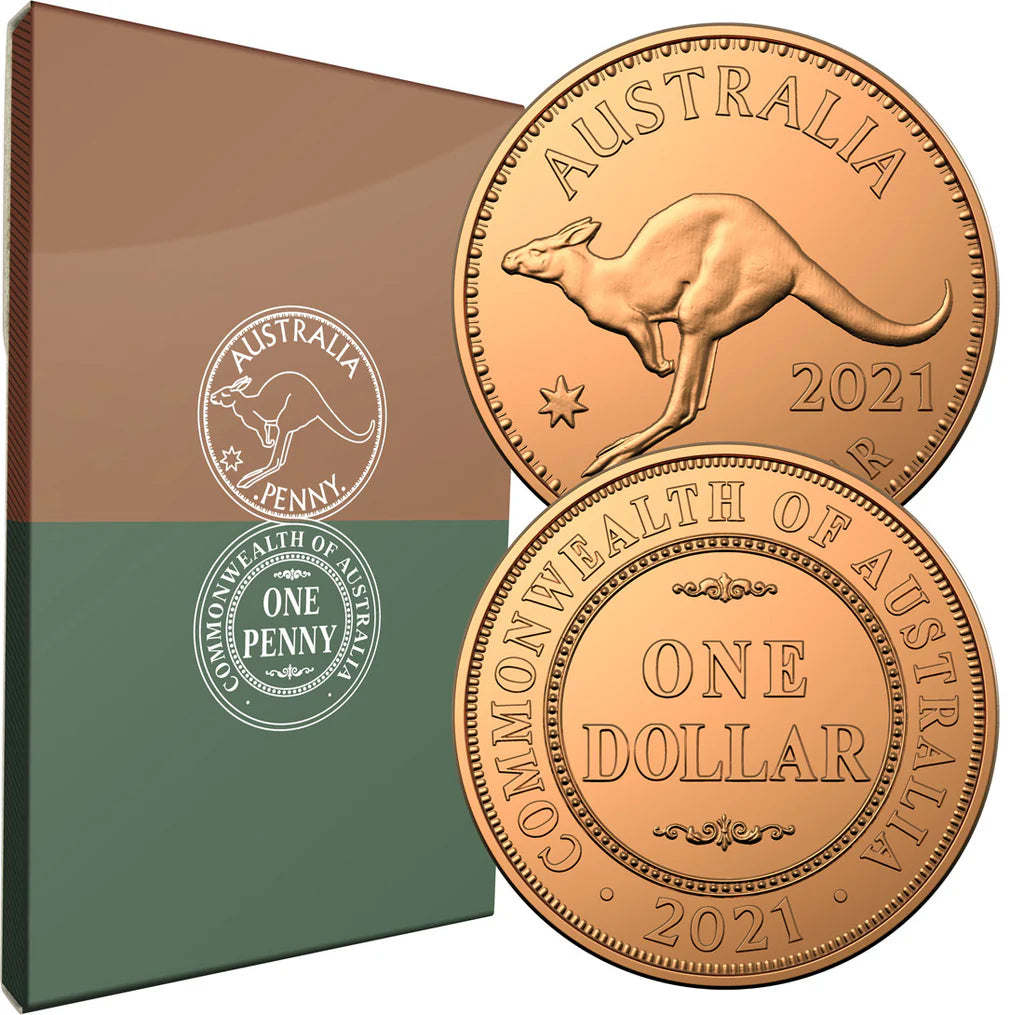 2021 One Penny/One Dollar 1911 - 1964 Uncirculated 2 Coin Set