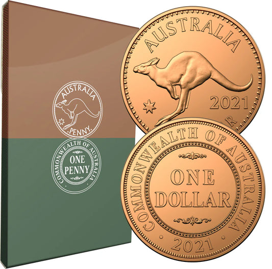 2021 One Penny/One Dollar 1911 - 1964 Uncirculated 2 Coin Set