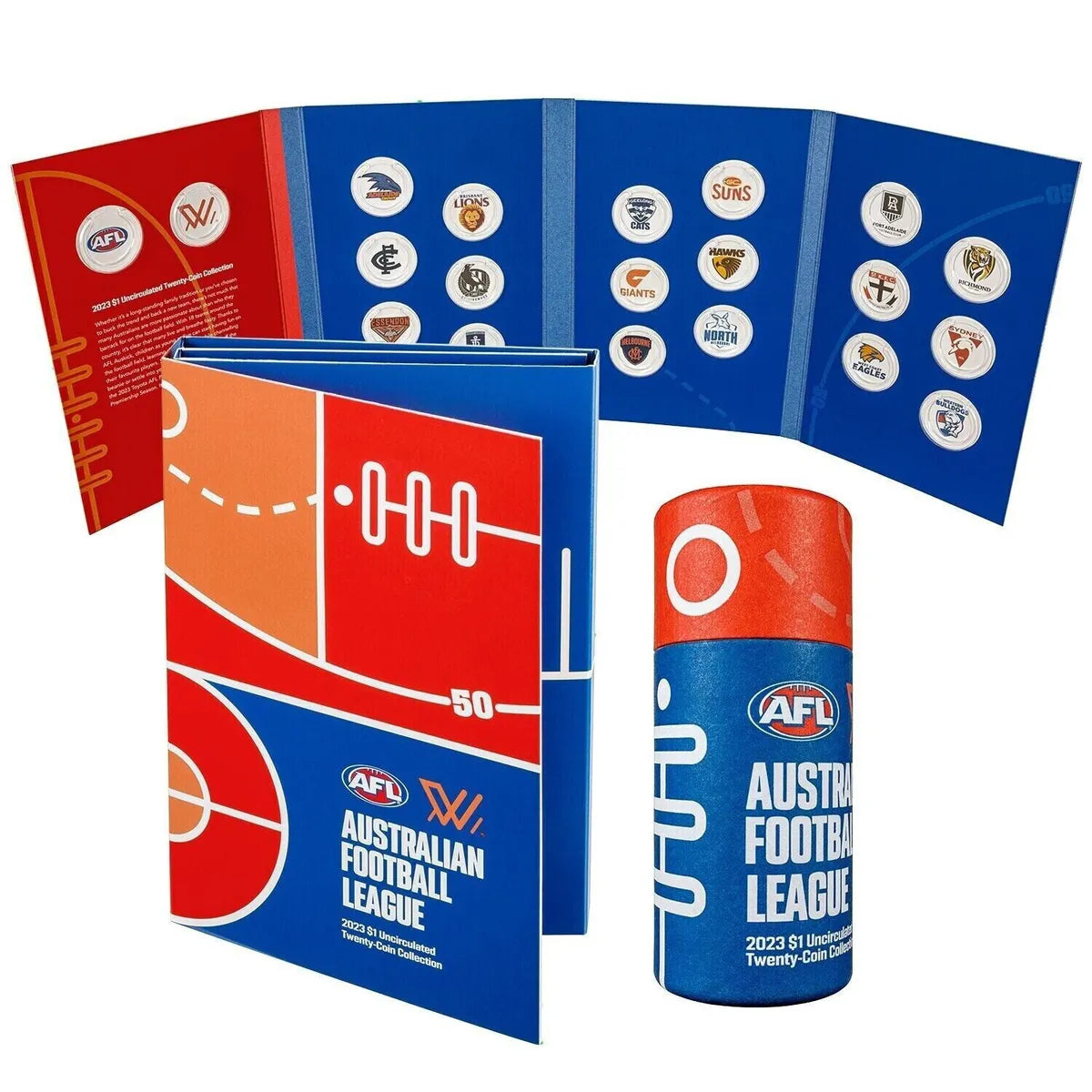 2023 $1 AFL Tube With Folder