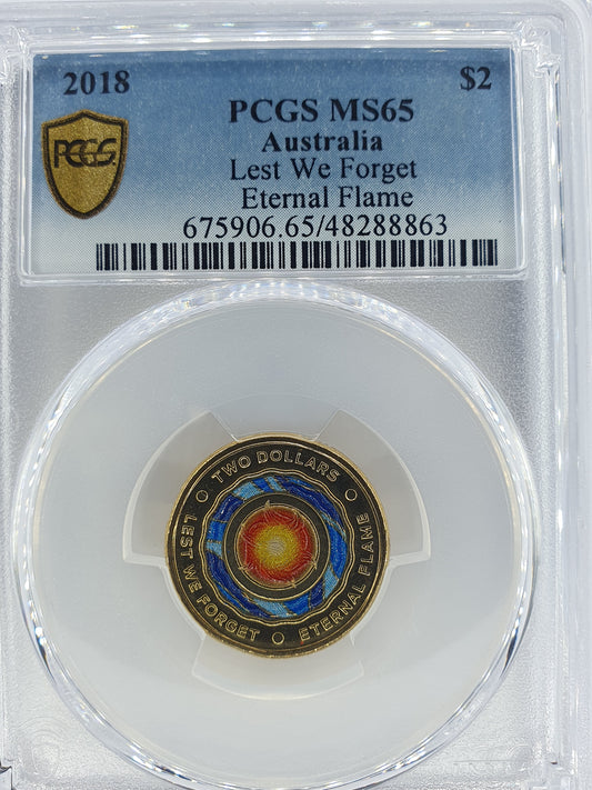 2018 $2 Eternal Flame - MS65