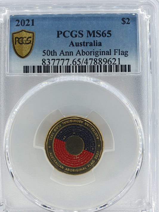 2021 $2 Aboriginal Flag - MS65