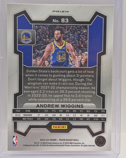 2023-2024 Prizm Red Sparkle - Andrew Wiggins