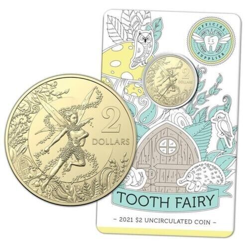 2021 $2 Tooth Fairy Carded Coin