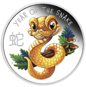 2025 Baby Snake 1/2oz Silver Proof Coloured Coin