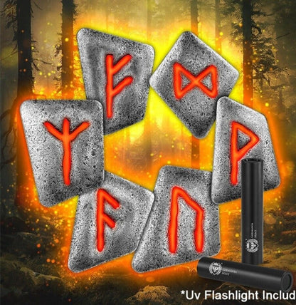 Germanian Mint 1oz .999 Silver Rune Set UV - 6 Coins