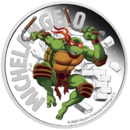 2024 TMNT 1oz Silver Proof Coin - Michaelangelo