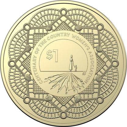 2022 $1 Centenary Of The Country Women's Association Carded Coin