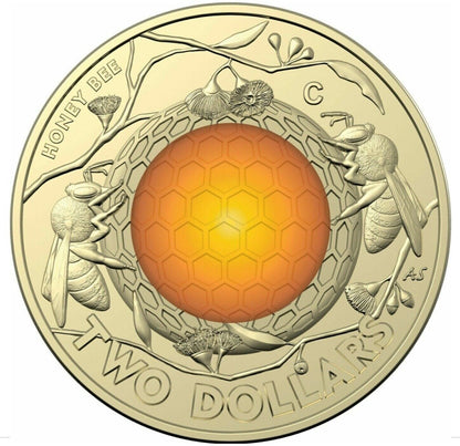 2022 $2 HoneyBee Carded Coin