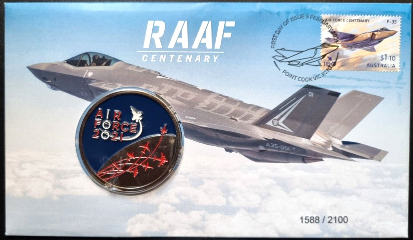 2012 RAAF Centenary Medallion and Stamp Cover
