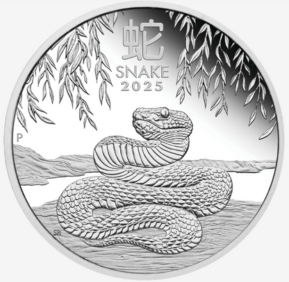 2025 Australian Lunar Series YOT Snake 1oz Silver Proof Coin